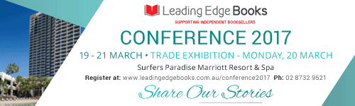 Image. Advertisement: Leading Edge Books: Conference 2017 / Indie Book Awards 2017