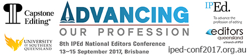 Image. Advertisement: Advancing our profession. 8th IPEd National Editors Conference.