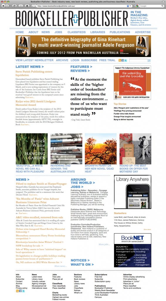 About | Books+Publishing