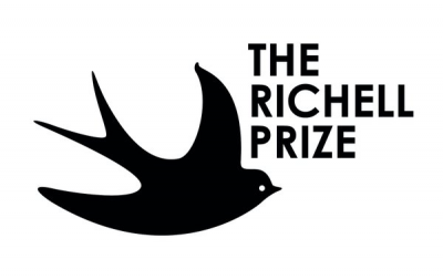 Logo for the Richell Prize, featuring a swooping bird
