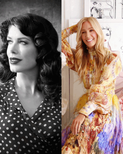 a composite image of Tara Moss and Megan Hess, 2025 LYBD ambassadors