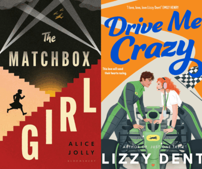 a composite image of two book covers: the matchbox girl and drive me crazy