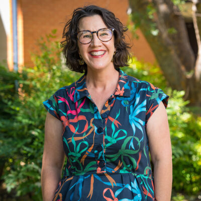 Photo of Tabitha Carvan on campus at ANU.