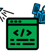 Logo showing metadata symbols.