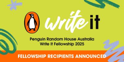 A banner for the Penguin Random House Write It Fellowship.