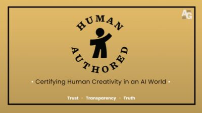 “Human Authored” certification program logo.