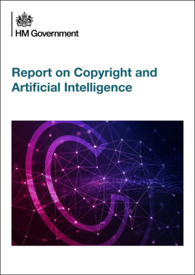 Cover of Report on Copyright and Artificial Intelligence.