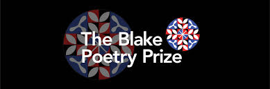 Logo of the Blake Poetry Prize on a black background