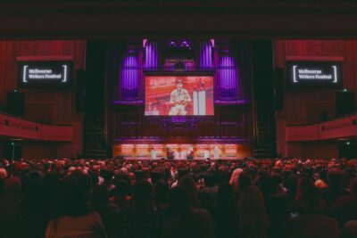 RF Kuang at Melbourne Writers Festival. Credit Kamilla Musland.