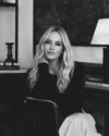 Black and white photograph of Samantha Wills