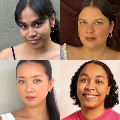Paula Campos (upper left), Mabel Gibson (upper right), Charo Palenzuela (lower left) and Savi Ross (lower right, credit: Nisha Hunter).